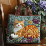 Handgefertigte Tasche | Braune Katze