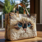 Handgefertigte Tasche | Die weiße Katze