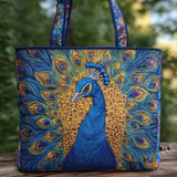 Handgefertigte Tasche | Der königliche Pfau