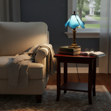 BLUERIS | Klassische Lampe mit Blütenblatt-Schirm