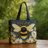 Handgefertigte Tasche | Die Biene und die sieben Blümchen