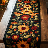 Gesteppter Tischläufer - Herbstsonnenblumen