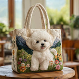 Handgefertigte Tasche | Der weiße Hund