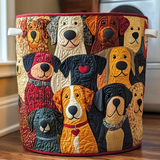 Bunte Hunde | Handgefertigter Wäschekorb