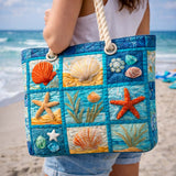 Handgefertigte Strandtasche | Coastal Shells
