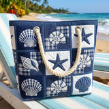 Handgefertigte Strandtasche | Shell Serenity