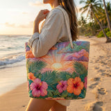 Handgefertigte Strandtasche | Tropical Sunrise