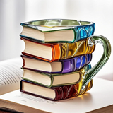 Handgefertigte 3D-Buchtasse Aurora