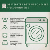 Gepolstertes Bettwäsche-Set 3 Teile - Hibiskus Weiß