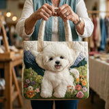 Handgefertigte Tasche | Der weiße Hund