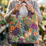 Handgefertigte Tasche | Sukkulenten