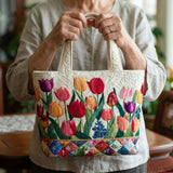 Handgefertigte Tasche | Tulpen