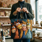 Handgefertigte Tasche | Die fröhlichen Ponys