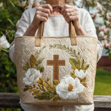 Handgefertigte Tasche | Blumenkreuz