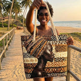 Handgefertigte Strandtasche | Melanin Queen